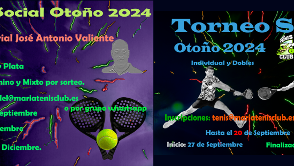 Torneo Social MTC Otoño 2024 Tenis y Padel